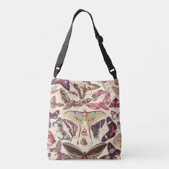Vintage Butterfly Tote Bag With Adjustable Handle by aftermyart at Zazzle