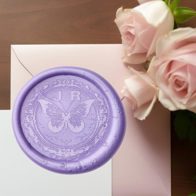 Vintage Butterfly Wax Seal Sticker (Creator Uploaded)