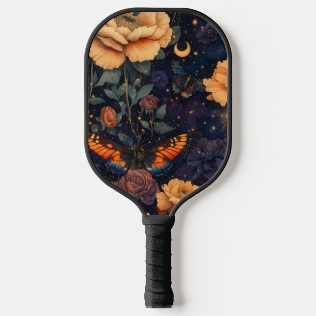 Vintage Butterfly Wildflower (2) Pickleball Paddle (Front)