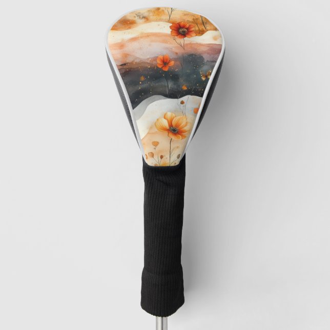 Vintage Butterfly Wildflower (4) Golf Head Cover (Front)