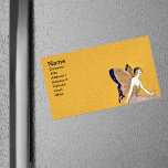 Vintage Butterfly Wings Fairy Fae Blond Hair Magnetic Business Card