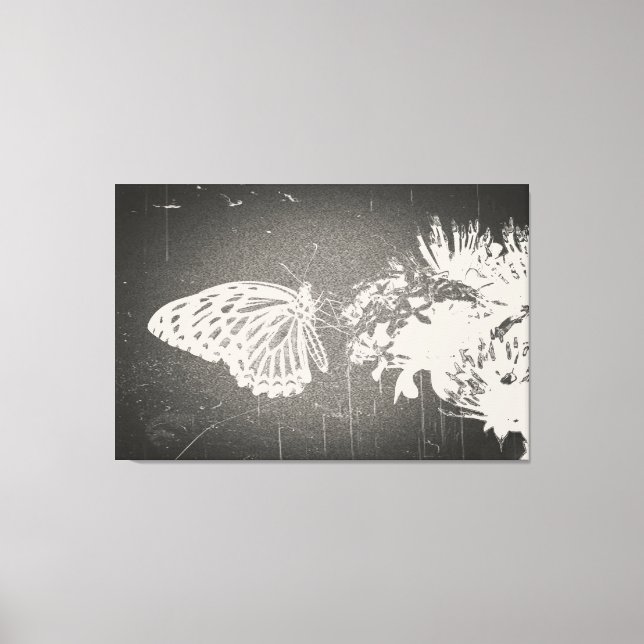 Vintage Butterfly - Wrapped Canvas Print (Front)