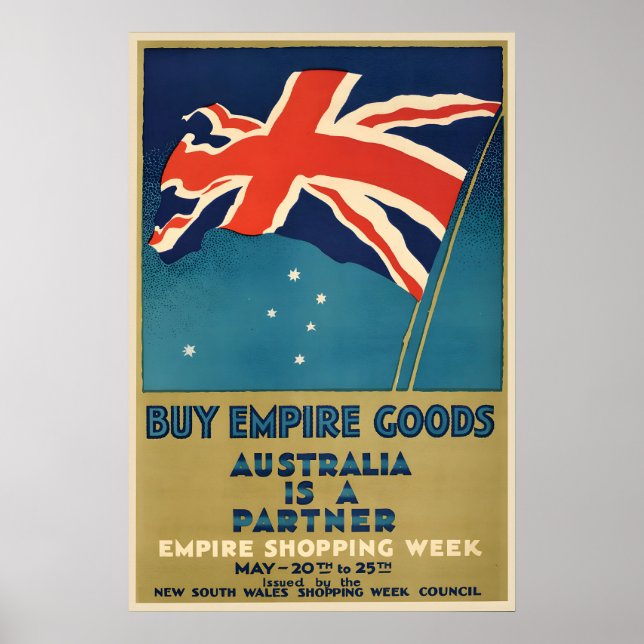Vintage Buy Empire Goods Poster (Front)