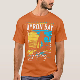 Vintage Byron Bay Surfing Graphic Retro Surfing Su T-Shirt