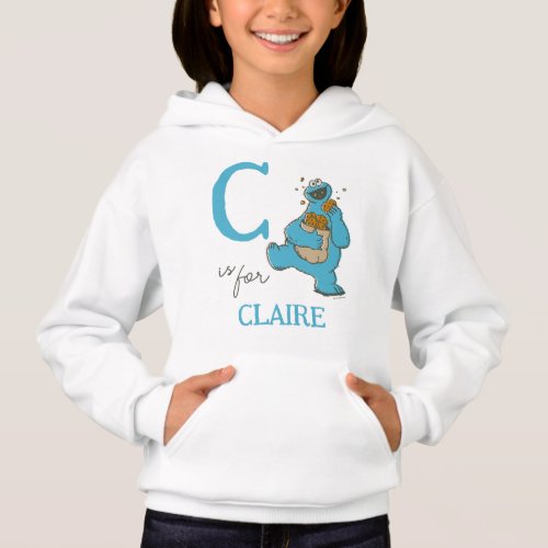 Vintage _ C is for Cookie Monster  Add Your Name Hoodie
