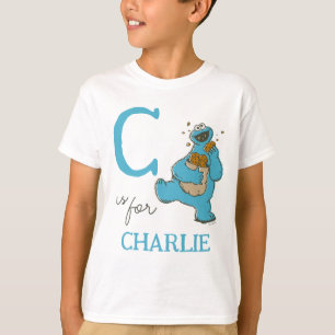 Vintage - C is for Cookie Monster Add Your Name T-Shirt