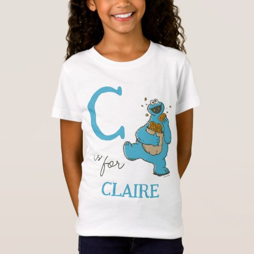 Vintage _ C is for Cookie Monster  Add Your Name T_Shirt