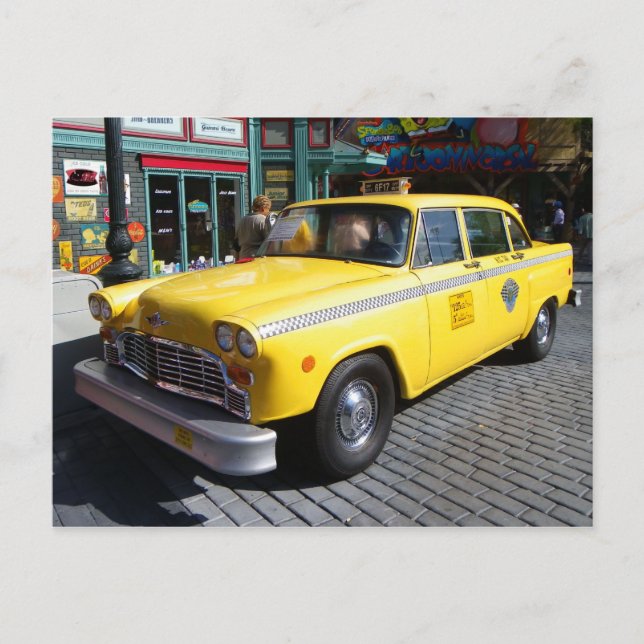 Vintage Cab Postcard! Postcard (Front)