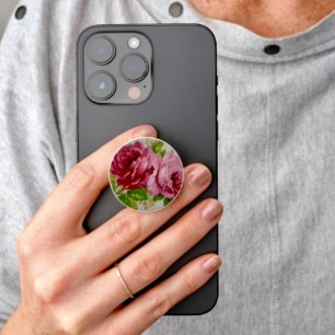 Vintage Cabbage Rose Elegance Pop Socket