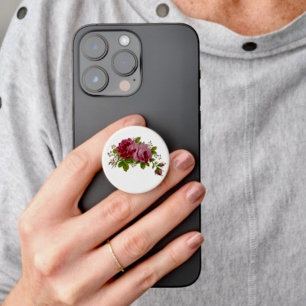 Vintage Cabbage Rose Elegance Pop Socket