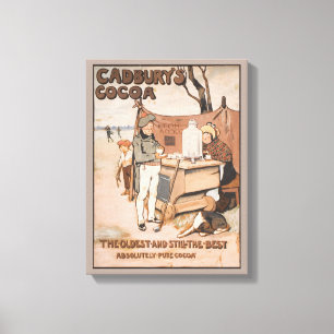 Vintage Cadbury's Cocoa Advertisement Canvas Print