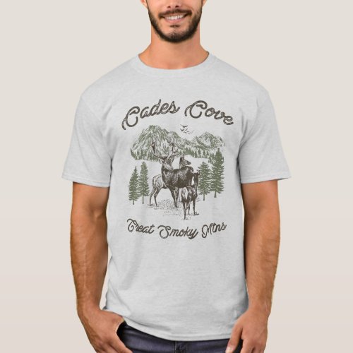 Vintage Cades Cove Great Smoky Mountains T_Shirt
