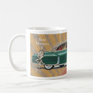 VINTAGE CADILLAC 'SIZE MATTERS' PLUS MORE COFFEE MUG