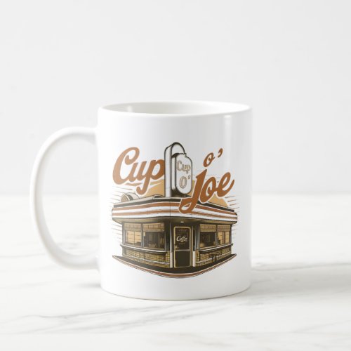 Vintage cafe mug design