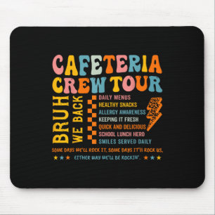 Vintage Cafeteria Crew School Lunch Lady Cafeteria Mouse Pad