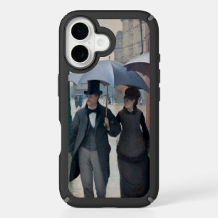 Vintage Caillebotte Paris Street Rainy Day Art iPhone 16 Case