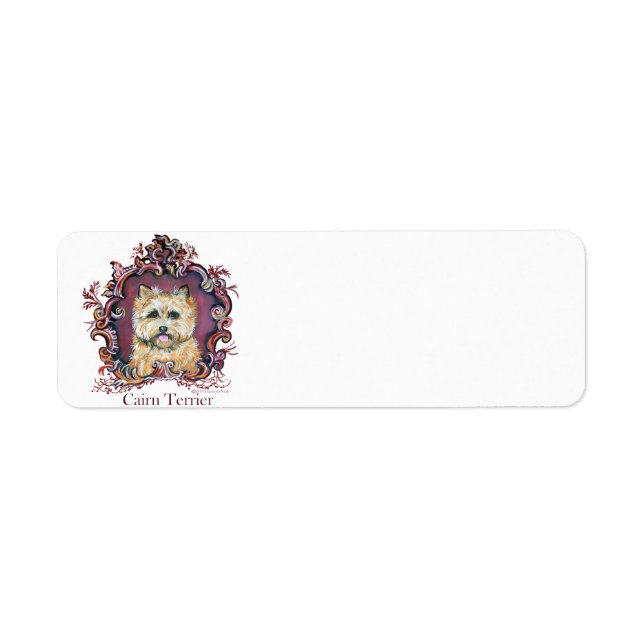 Vintage Cairn Terrier Label (Front)