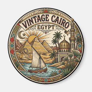 Vintage Cairo Egypt Magnet