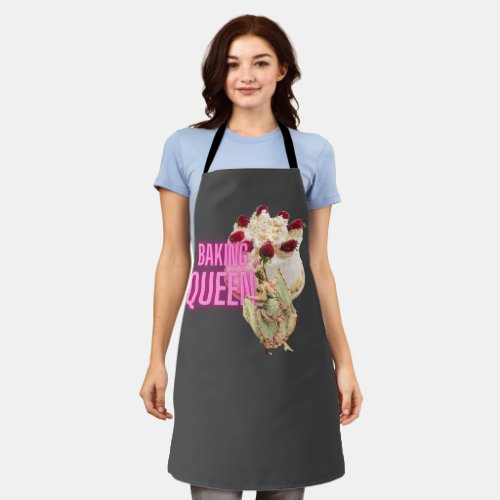 Vintage Cake Baking Queen  Apron