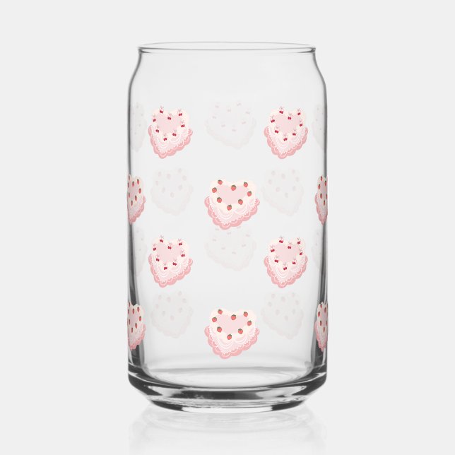 Vintage Cake Glass Cup (Front)