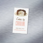 Vintage Cake Magnetic Business Card (In Situ)