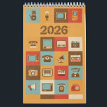 Vintage Calendar<br><div class="desc">Customizable calendar with vintage design and inspirational quotes to brighten up you life. Great as a year end giveaways by business or personal friends.  **To add your logo at the bottom,  click on the cover image to move it upwards. Then add logo and background color.</div>
