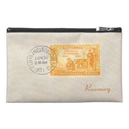 Vintage California 1850-1950 Centennial Accessory Travel Accessory Bag