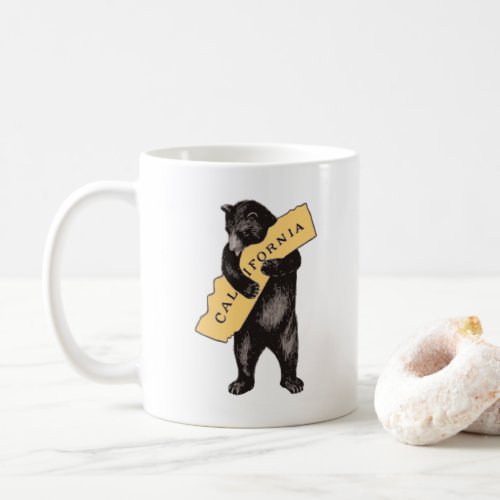Vintage California Bear Hug Coffee Mug