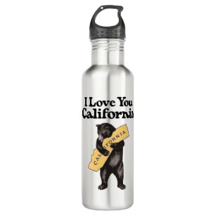 Vintage California Bear Hug Water Bottle