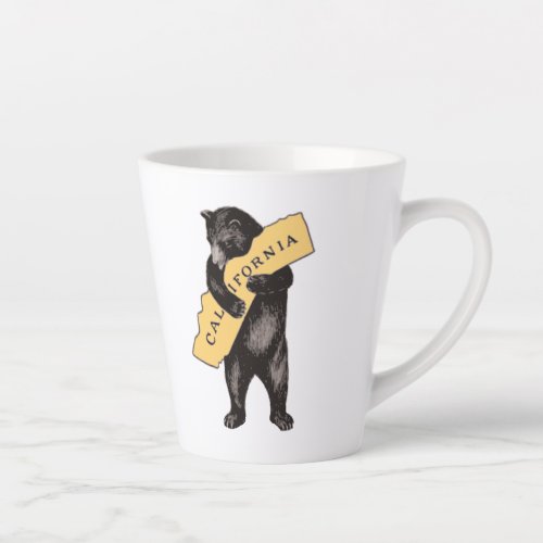 Vintage California Bear Latte Mug