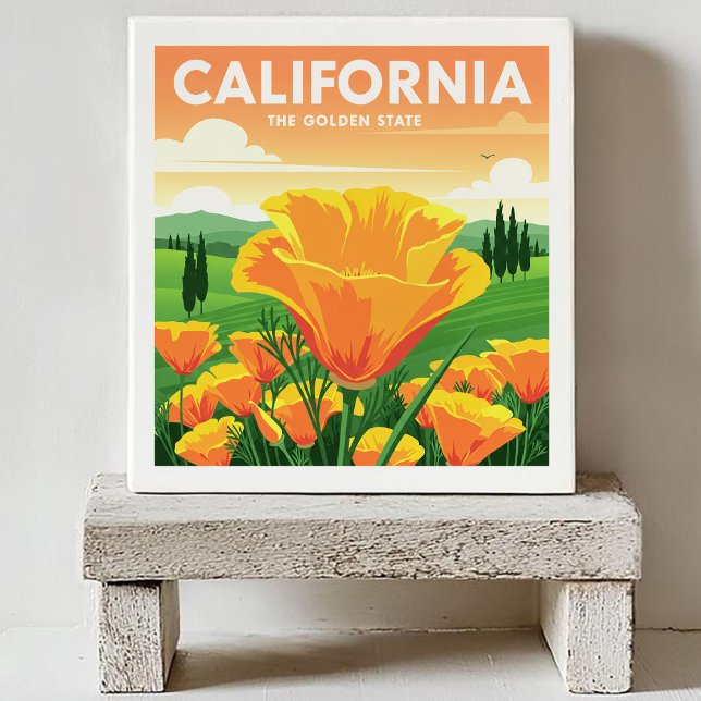 Vintage California Ceramic Tile (Creator Uploaded)