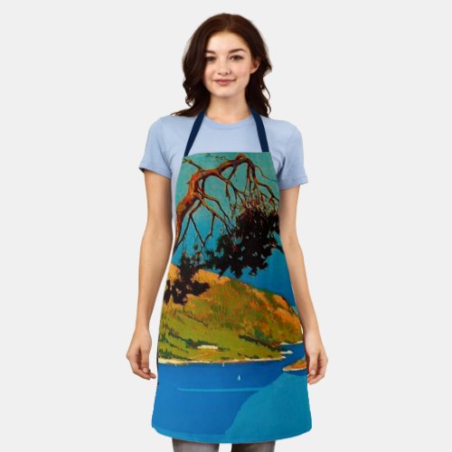 Vintage California Coast Travel Apron