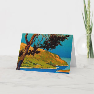 Vintage California Coast Travel Greeting Card