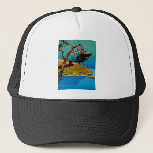 Vintage California Coast Travel Trucker Hat