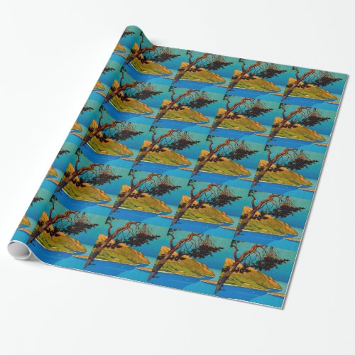 Vintage California Coast Travel Wrapping Paper