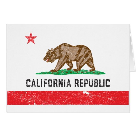 Vintage California Flag Cards (Front Horizontal)