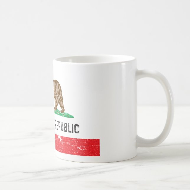 Vintage California Flag Coffee Mug (Right)