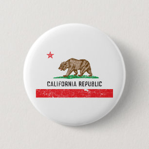 Vintage California Flag Pinback Button