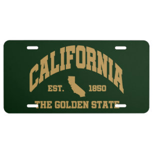 Vintage California License Plate
