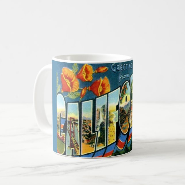 Vintage California Mug  (Front Left)
