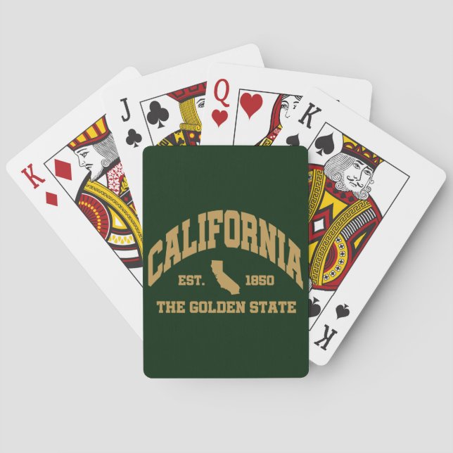 Vintage California Poker Cards (Back)