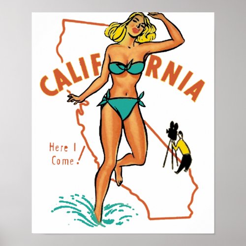 Vintage California Poster