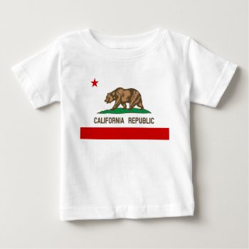 Vintage California Republic State Flag Baby T-shirt by zarenmusic at Zazzle