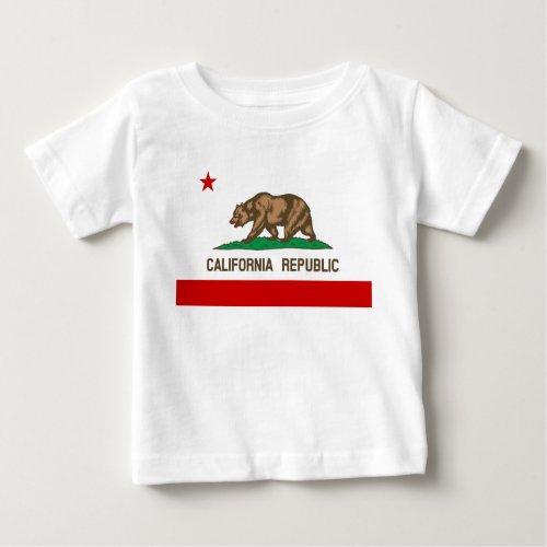 Vintage California Republic State Flag Baby T_Shirt