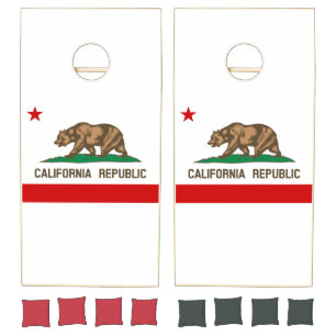 Vintage California Republic State Flag Cornhole Set