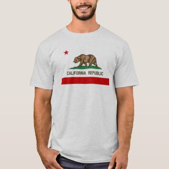 Vintage California Republic State Flag T-shirt by zarenmusic at Zazzle