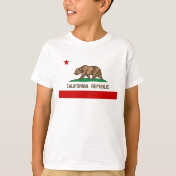 Vintage California Republic State Flag T-shirt by zarenmusic at Zazzle