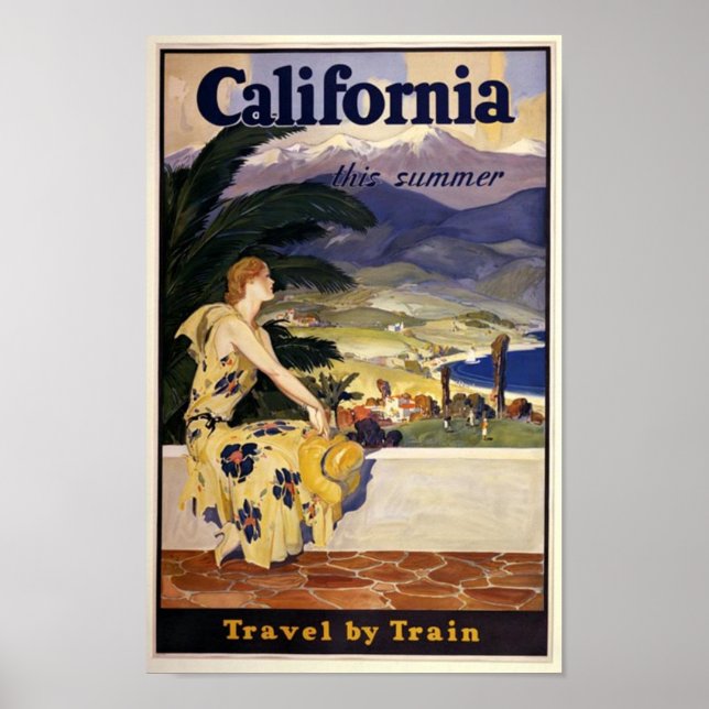 Vintage California Travel Poster (Front)