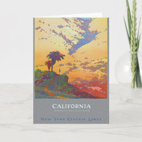 Vintage California United States Greeting Card