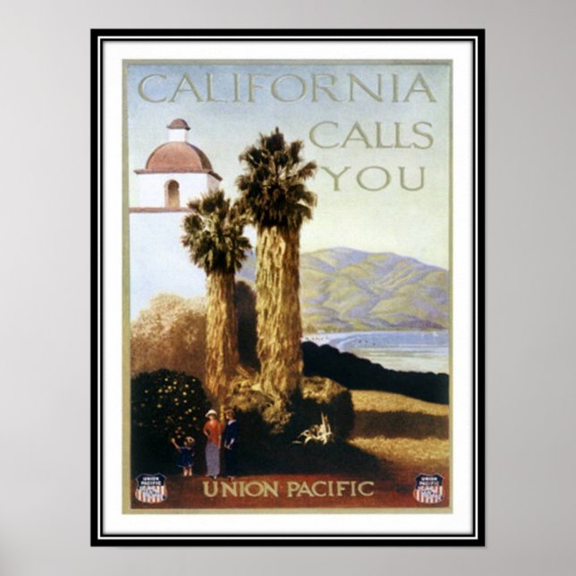 Vintage California, USA - Poster (Front)